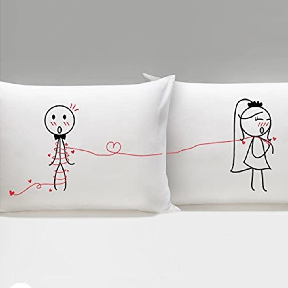 Bold Loft Tie the Knot couples pillow cases